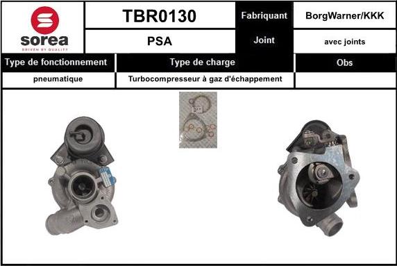 STARTCAR TBR0130 - Kompresors, Turbopūte adetalas.lv