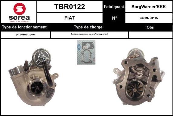 STARTCAR TBR0122 - Kompresors, Turbopūte adetalas.lv