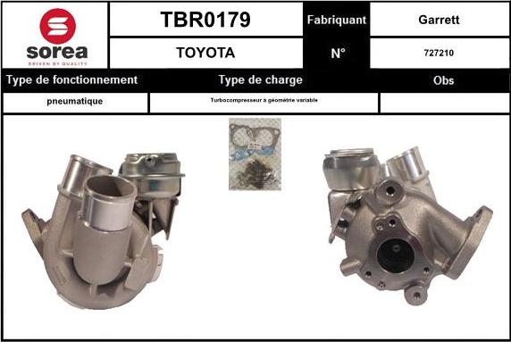 STARTCAR TBR0179 - Kompresors, Turbopūte adetalas.lv