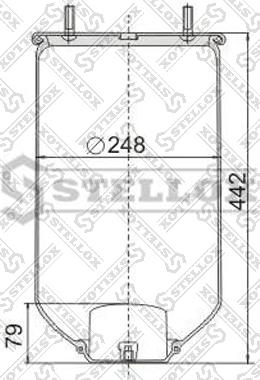 Stellox 90-40040-SX - Pneimoatsperes spilvens, Pneimopiekare adetalas.lv