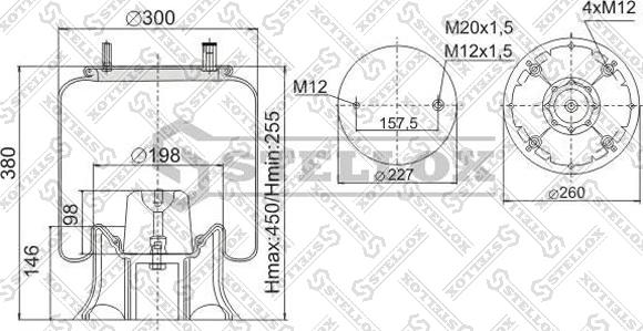 Stellox 90-41562-SX - Pneimoatsperes spilvens, Pneimopiekare adetalas.lv