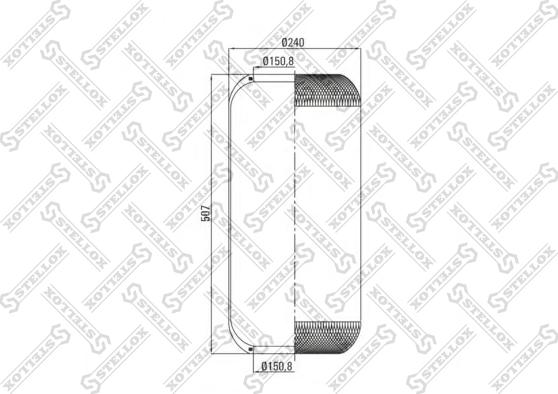 Stellox 90-36323-SX - Pneimoatsperes spilvens, Pneimopiekare adetalas.lv