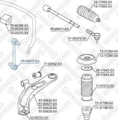 Stellox 56-06970-SX - Stiepnis / Atsaite, Stabilizators adetalas.lv