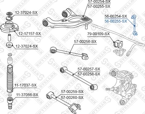 Stellox 56-00255-SX - Stiepnis / Atsaite, Stabilizators adetalas.lv