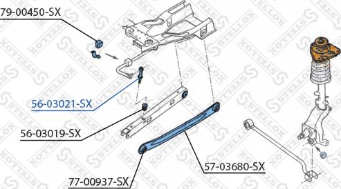 Stellox 56-03021-SX - Stiepnis / Atsaite, Stabilizators adetalas.lv