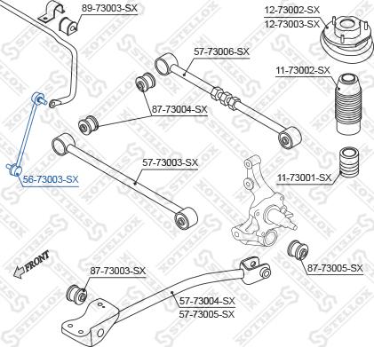 Stellox 56-73003-SX - Stiepnis / Atsaite, Stabilizators adetalas.lv