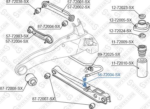 Stellox 56-72004-SX - Stiepnis / Atsaite, Stabilizators adetalas.lv