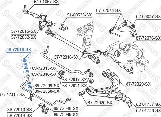 Stellox 56-72016-SX - Bukse, Stabilizators adetalas.lv