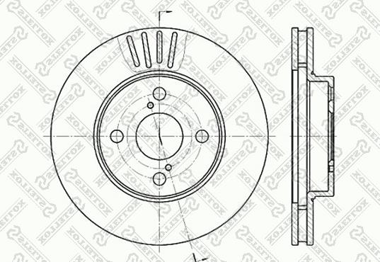 Stellox 6020-4582V-SX - Bremžu diski adetalas.lv