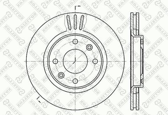 Stellox 6020-1929V-SX - Bremžu diski adetalas.lv