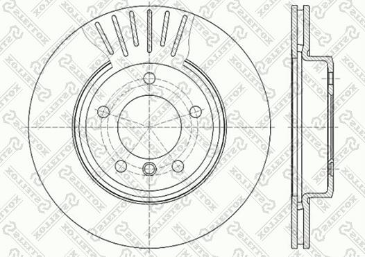 Stellox 6020-1540V-SX - Bremžu diski adetalas.lv