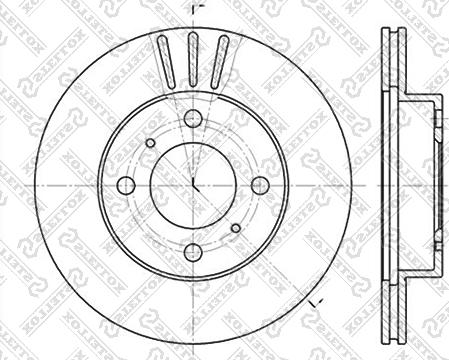 Stellox 6020-3021V-SX - Bremžu diski adetalas.lv