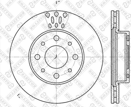 Stellox 6020-2331V-SX - Bremžu diski adetalas.lv