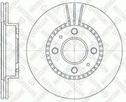 Stellox 6020-2245V-SX - Bremžu diski adetalas.lv