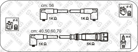 Stellox 10-39054-SX - Augstsprieguma vadu komplekts adetalas.lv