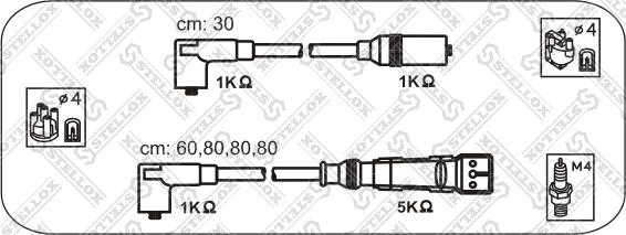 Stellox 10-31309-SX - Augstsprieguma vadu komplekts adetalas.lv