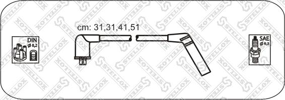 Stellox 10-38403-SX - Augstsprieguma vadu komplekts adetalas.lv