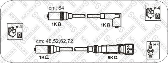 Stellox 10-38083-SX - Augstsprieguma vadu komplekts adetalas.lv