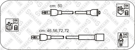 Stellox 10-38105-SX - Augstsprieguma vadu komplekts adetalas.lv