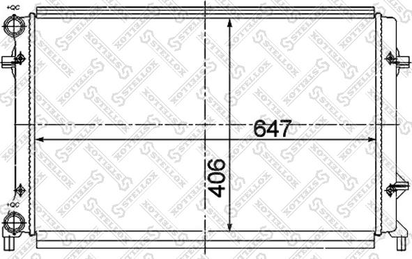 Stellox 10-25365-SX - Radiators, Motora dzesēšanas sistēma adetalas.lv