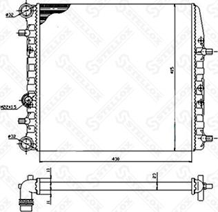 Stellox 10-26241-SX - Radiators, Motora dzesēšanas sistēma adetalas.lv