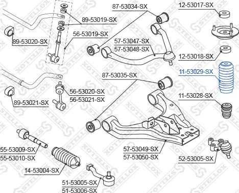 Stellox 11-53029-SX - Aizsargvāciņš / Putekļusargs, Amortizators adetalas.lv