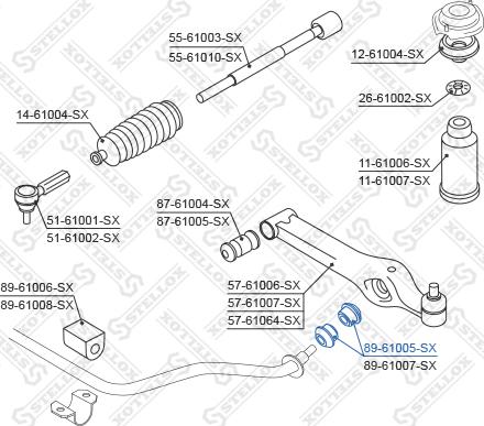 Stellox 89-61005-SX - Bukse, Stabilizators adetalas.lv