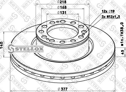 Stellox 85-00813-SX - Bremžu diski adetalas.lv