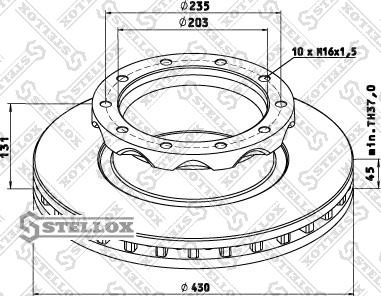 Stellox 85-00752-SX - Bremžu diski adetalas.lv