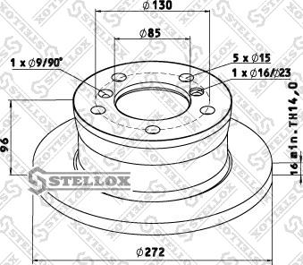 Stellox 85-00763-SX - Bremžu diski adetalas.lv