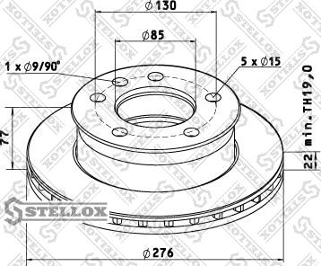 Stellox 85-00730-SX - Bremžu diski adetalas.lv