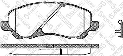 Stellox 815 002B-SX - Bremžu uzliku kompl., Disku bremzes adetalas.lv