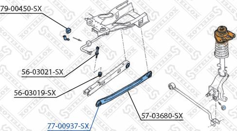 Stellox 77-00937-SX - Piekare, Šķērssvira adetalas.lv