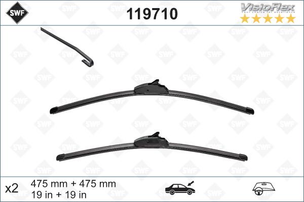 SWF 119710 - Stikla tīrītāja slotiņa adetalas.lv