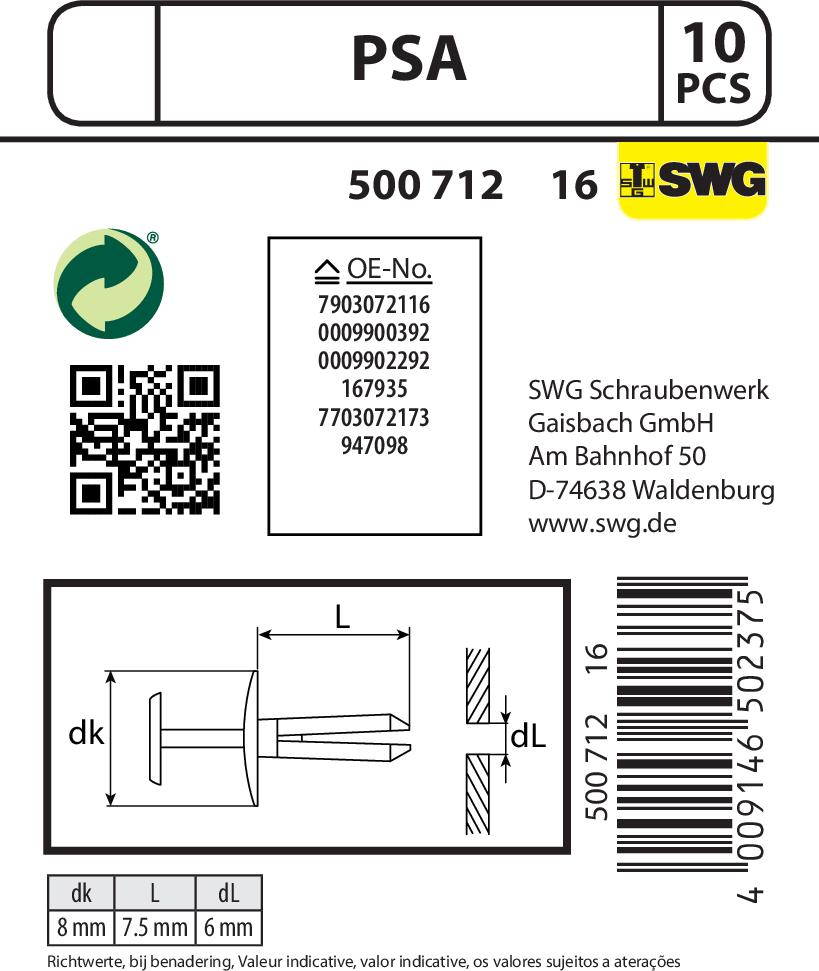 SWGAutomotive 500 712     16 - Moldings / aizsarguzlika adetalas.lv