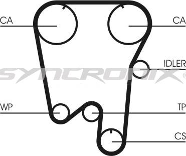 SYNCRONIX SY110855 - Zobsiksnas komplekts adetalas.lv