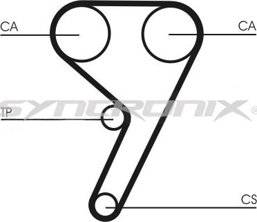 SYNCRONIX SY110881PE - Ūdenssūknis + Zobsiksnas komplekts adetalas.lv