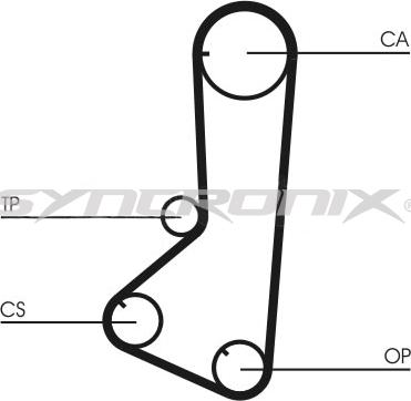 SYNCRONIX SY1108391109 - Zobsiksnas komplekts adetalas.lv