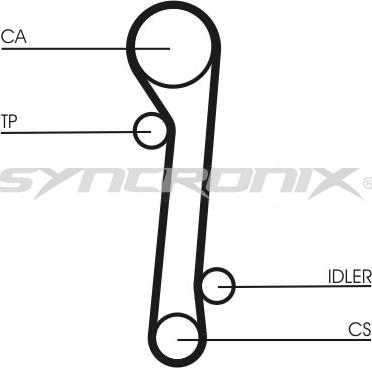 SYNCRONIX SY110781 - Zobsiksnas komplekts adetalas.lv