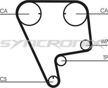 SYNCRONIX SY110773 - Zobsiksnas komplekts adetalas.lv