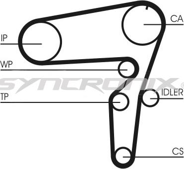 SYNCRONIX SY3101105 - Zobsiksnas komplekts adetalas.lv