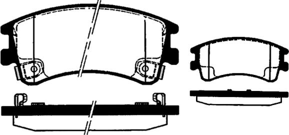 INTERBRAKE PD3322 - Bremžu uzliku kompl., Disku bremzes adetalas.lv