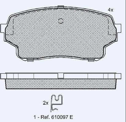 Technika 01773 - Bremžu uzliku kompl., Disku bremzes adetalas.lv