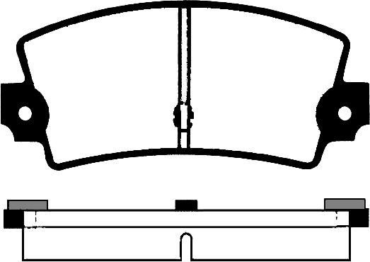 BENDIX 510185 - Bremžu uzliku kompl., Disku bremzes adetalas.lv