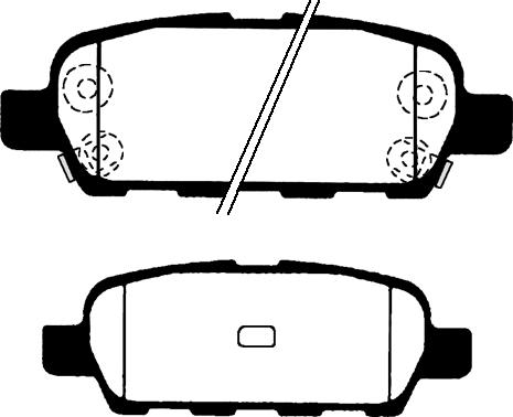 NISSAN D408M8H32J - Bremžu uzliku kompl., Disku bremzes adetalas.lv