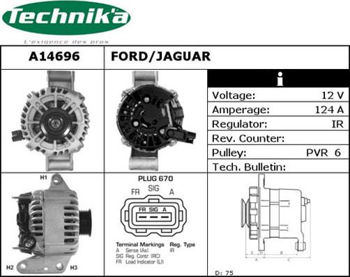 Technika A14696 - Ģenerators adetalas.lv