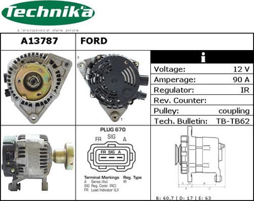 Technika A13787 - Ģenerators adetalas.lv