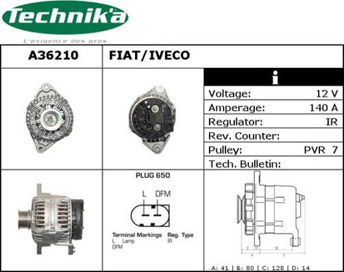 Technika A36210 - Ģenerators adetalas.lv