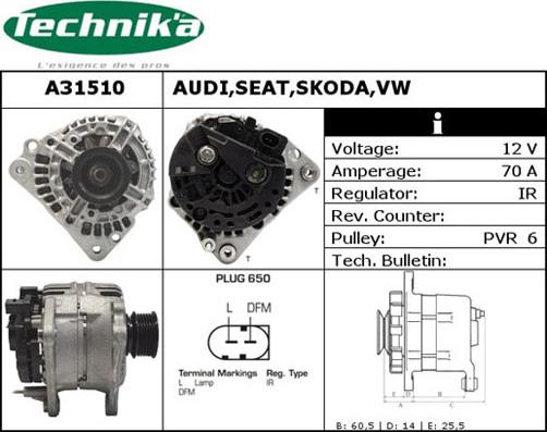 Technika A31510 - Ģenerators adetalas.lv