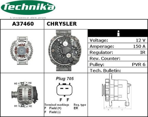 Technika A37460 - Ģenerators adetalas.lv